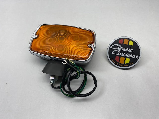 FJ40 1970-1974  Front Indicator Light (New OEM Oval Amber)